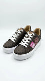 Michael Kors Women's Platform Monogram Sneakers - Brown Multi