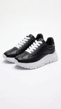DKNY Women's Chunky Logo Sole Sneakers - Black