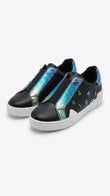 Karl Lagerfeld K-Luxe Embellished Slip-On Sneakers - Black/Iridescent