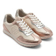 Michael Kors Women's Lillie Panelled Trainers - Cream Rose Gold