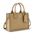 True Religion Women's Horseshoe Logo Structured Tote Bag - Tan