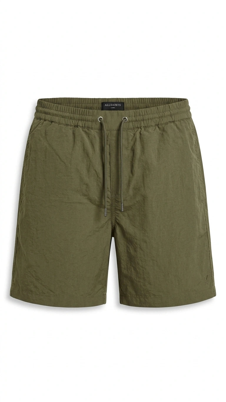 ALLSAINTS Camas Drawstring Shorts - Khaki
