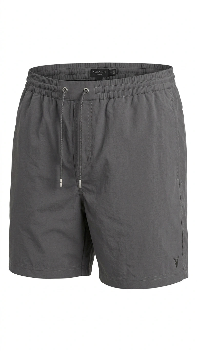 ALLSAINTS & Basics Men's Drawstring Shorts - Dark Grey