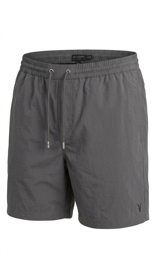 ALLSAINTS & Basics Men's Drawstring Shorts - Dark Grey