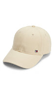 Tommy Hilfiger Essential Flag Logo Baseball Cap - Stone