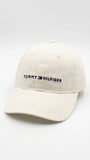 Tommy Hilfiger Logo Embroidered Baseball Cap - Cream