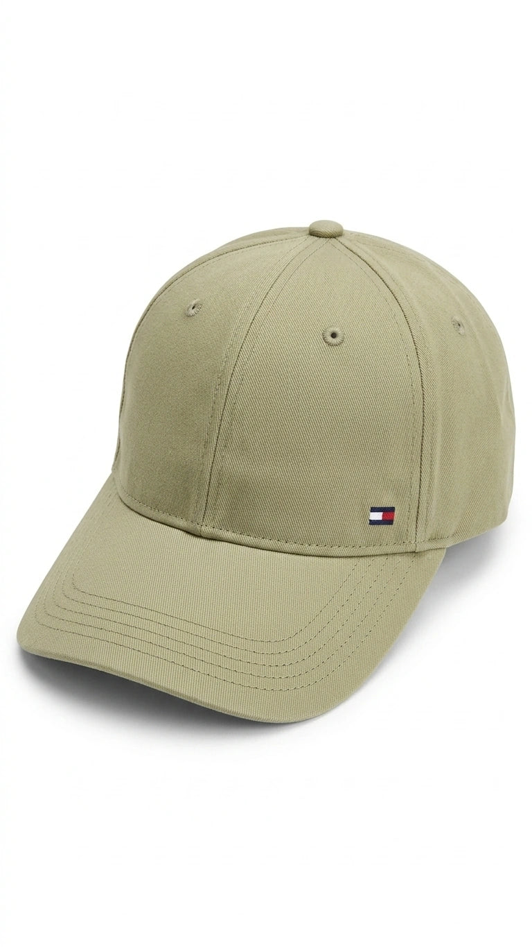 Tommy Hilfiger Essential Flag Baseball Cap - Khaki