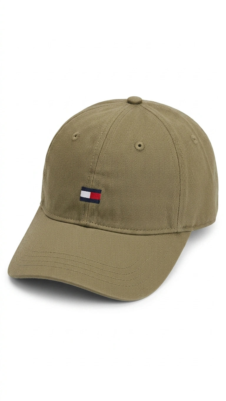 Tommy Hilfiger Essential Flag Logo Cap - Khaki