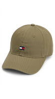 Tommy Hilfiger Essential Flag Logo Cap - Khaki