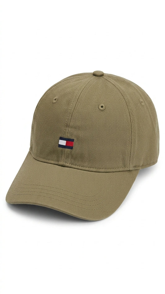 Tommy Hilfiger Essential Flag Logo Cap - Khaki
