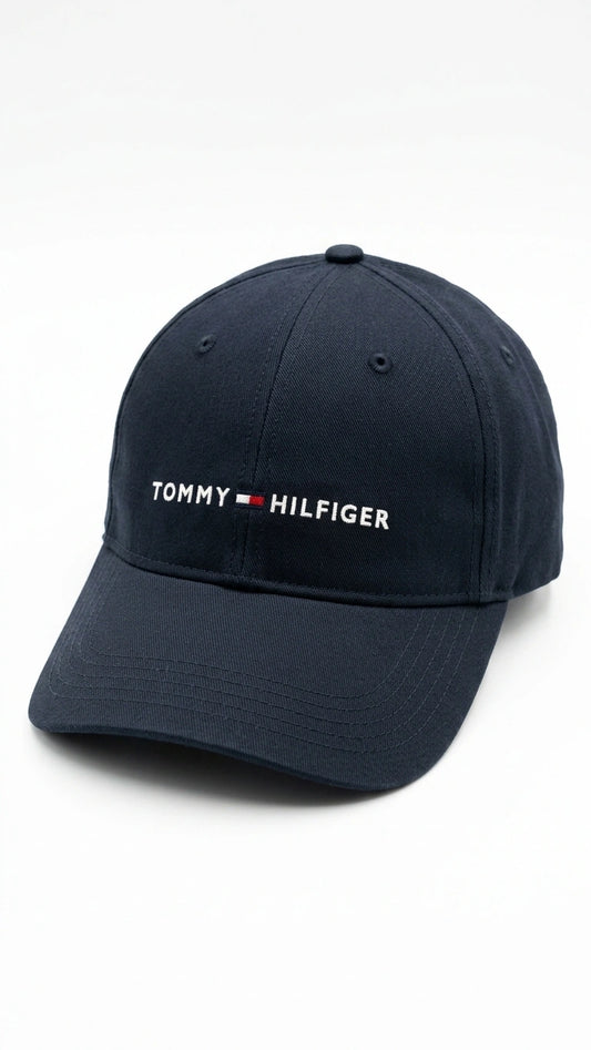 Tommy Hilfiger Logo Embroidered Baseball Cap - Navy Blue