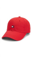 Tommy Hilfiger Unisex Flag Logo Baseball Cap - Red