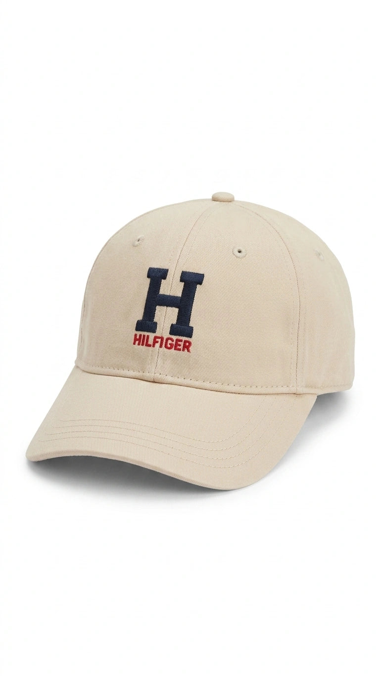 Tommy Hilfiger Men's H-Logo Cotton Baseball Cap - Stone