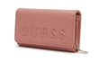 GUESS Women's Embossed Logo Flap Wallet - Dusty Pink
