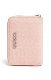 GUESS Women's G Monogram Embossed Zip-Around Wallet - Blush Pink