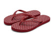 Tommy Hilfiger Women's Patterned Footbed Flip Flops - Red