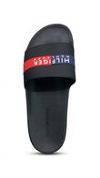 Tommy Hilfiger Men MCMLXXXV Pool Slides - Black