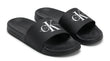 Calvin Klein Jeans CK Logo Pool Slides - Black
