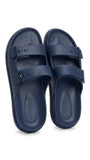 Tommy Hilfiger Two-Strap Adjustable Slides - Navy