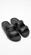 Calvin Klein Men's Two-Strap Adjustable Sandals - Black
