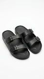Calvin Klein Men's Two-Strap Adjustable Sandals - Black