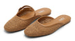 ZARA Women's Woven Slingback Mules - Tan