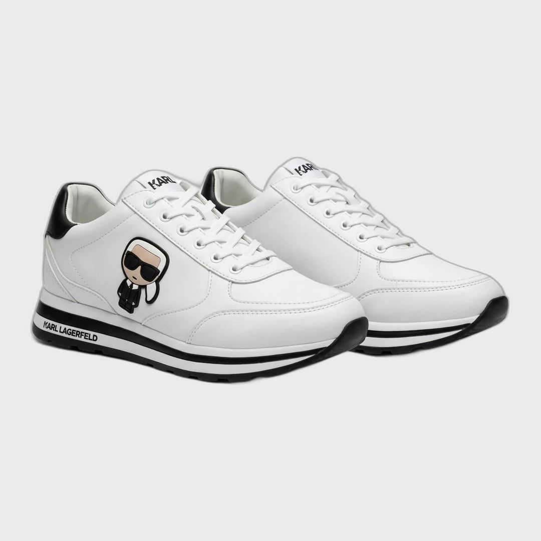 Karl Lagerfeld Karl Icon Low-Top Sneakers - White/Black