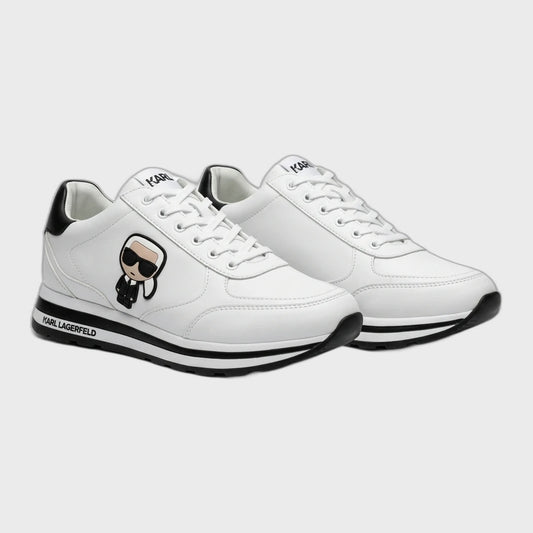 Karl Lagerfeld Karl Icon Low-Top Sneakers - White/Black