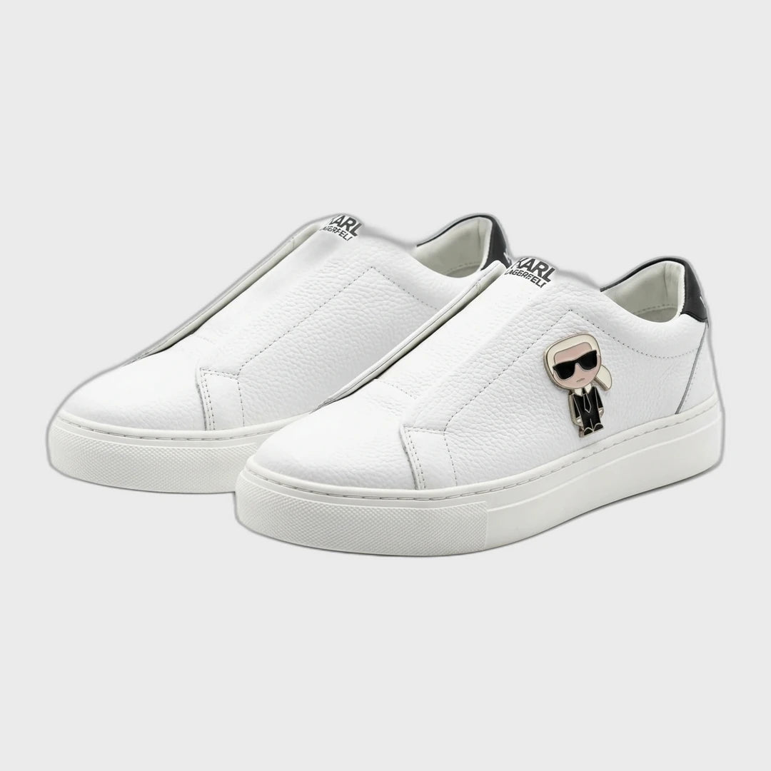 Karl Lagerfeld K/Icon Slip-On Platform Sneakers - White