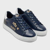 Karl Lagerfeld K-Retro Paris Low-Top Sneakers - Navy