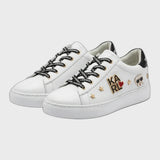 Karl Lagerfeld Women's Embellished Low-Top Sneakers - White