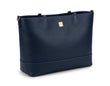 Tommy Hilfiger Women's Grained Faux Leather Tote Bag - Navy Blue