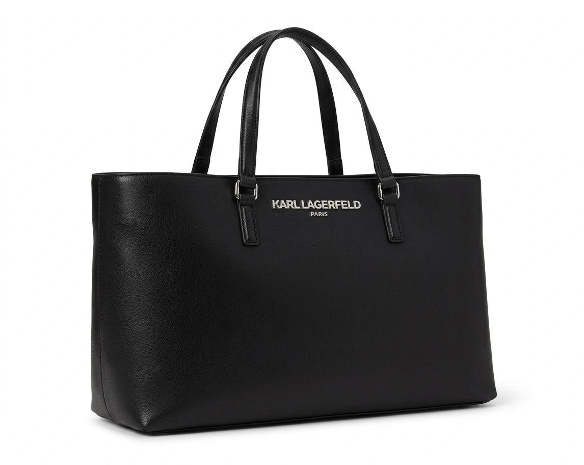 KARL LAGERFELD Logo Tote Bag - Black