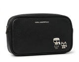 KARL LAGERFELD K/Ikonik Karl & Choupette Wash Bag - Black