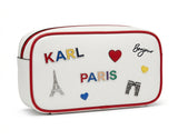 Karl Lagerfeld Ikonik Paris Pouch - White