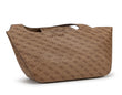 Guess Monogram Cut-Out Handle Tote Bag - Tan