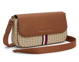 Tommy Hilfiger TH Monogram Mix Crossbody Bag - Brown