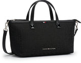 Tommy Hilfiger Women Monogram Jacquard Tote Bag - Black