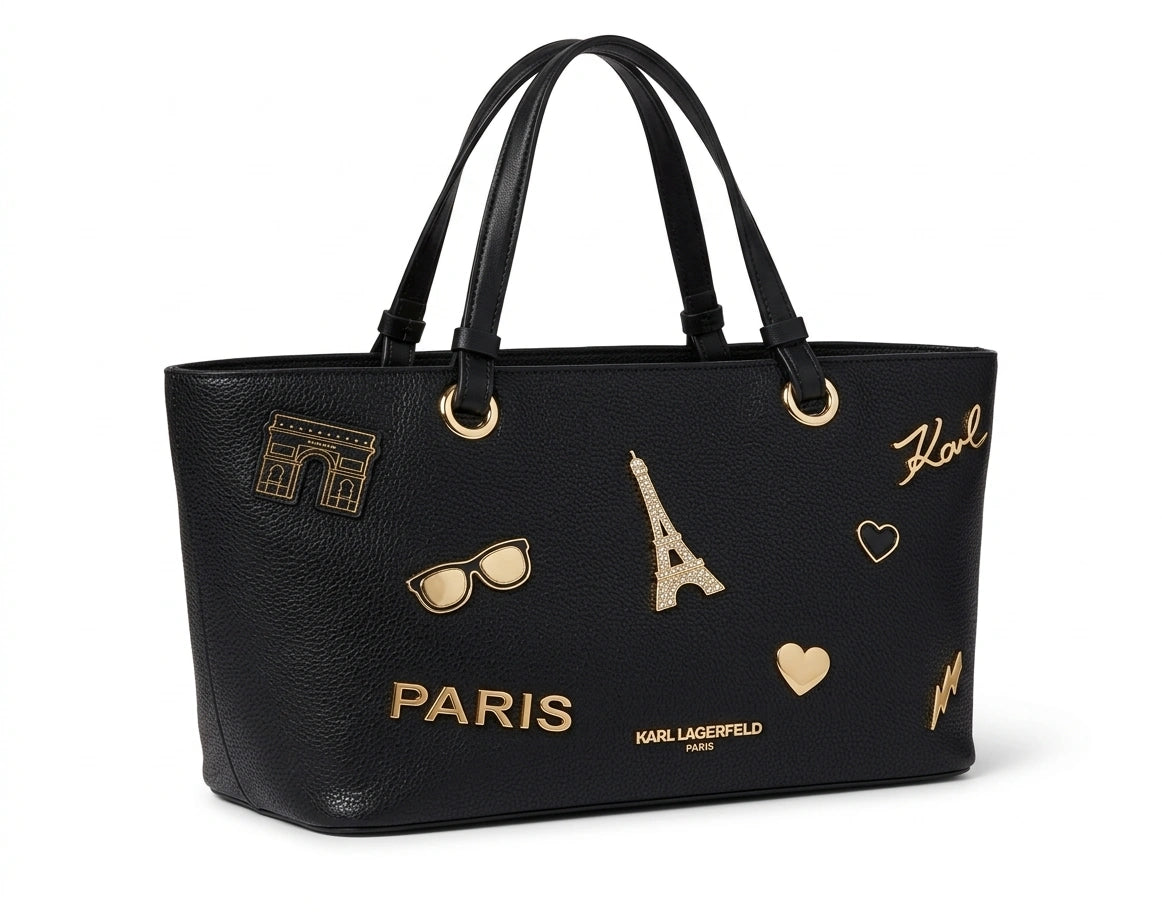 Karl Lagerfeld Paris Charms Tote Bag - Black