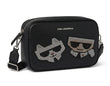 Karl Lagerfeld K/Ikonik Rhinestone Crossbody Bag - Black