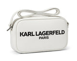 Karl Lagerfeld Paris Logo Camera Bag - White