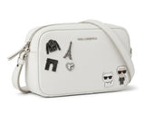 Karl Lagerfeld K/Ikonik Pins Crossbody Bag - White