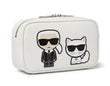 KARL LAGERFELD K/Ikonik Karl & Choupette Cosmetic Pouch - White