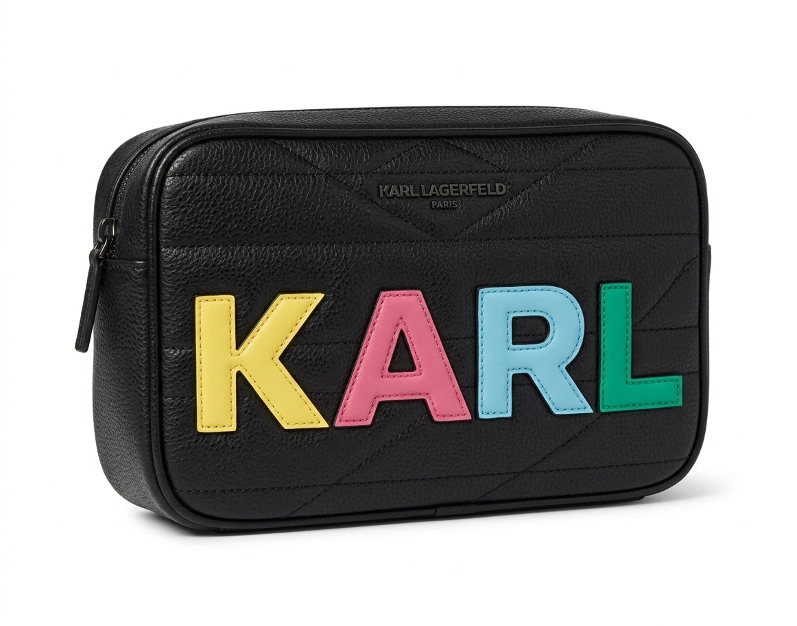 KARL LAGERFELD K/Block KARL Logo Crossbody Bag - Black Multi
