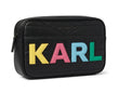 KARL LAGERFELD K/Block KARL Logo Crossbody Bag - Black Multi