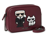 Karl Lagerfeld K/Ikonik Choupette Crossbody Camera Bag - Burgundy