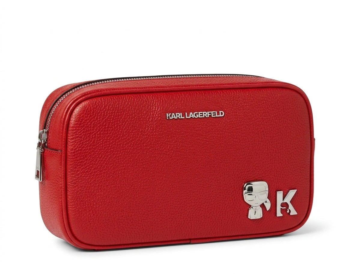 KARL LAGERFELD K/Ikonik Camera Bag - Red