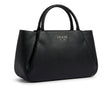 GUESS Women's Textured Logo Top Handle Bag - Black