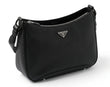 Prada Vitello Daino Shoulder Bag - Black