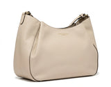Guess Soft Leather Hobo Bag - Light Beige